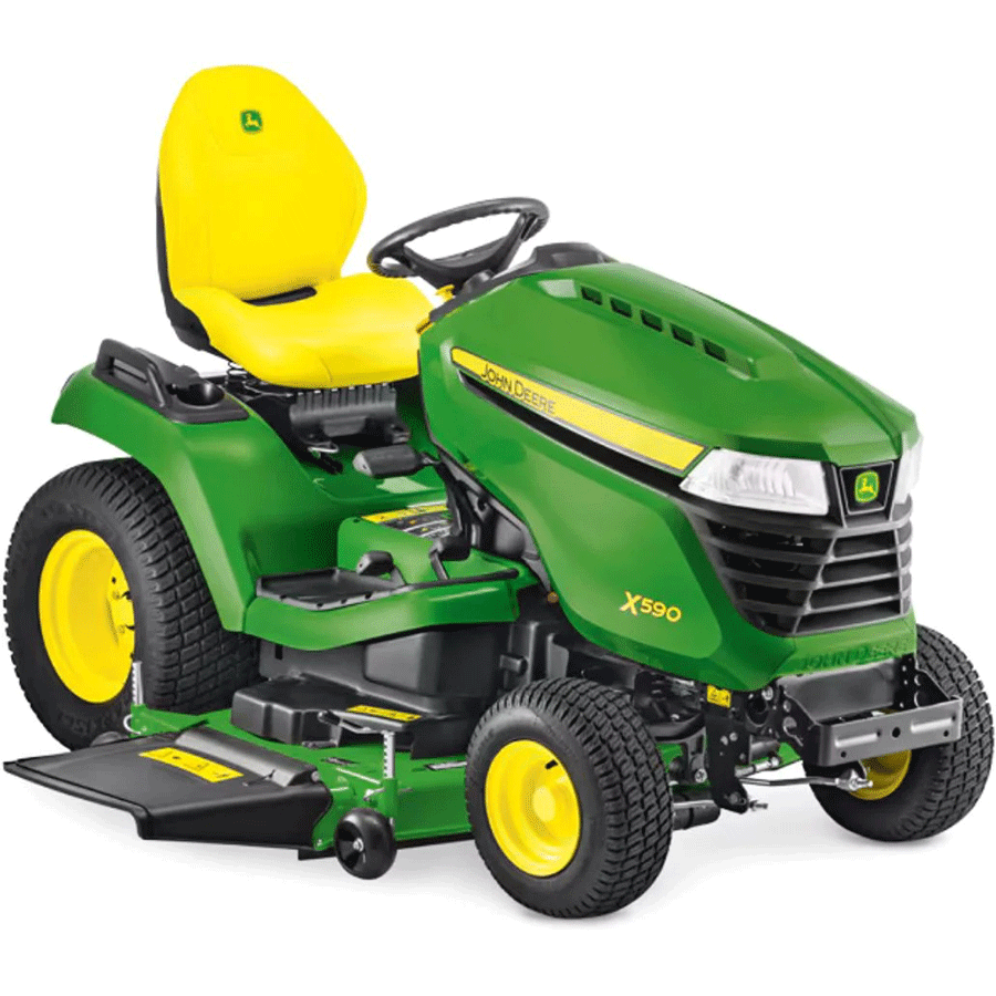 john deere rasentraktor x590 mit 137 cm accel deep mahwerk modell 2025 neu