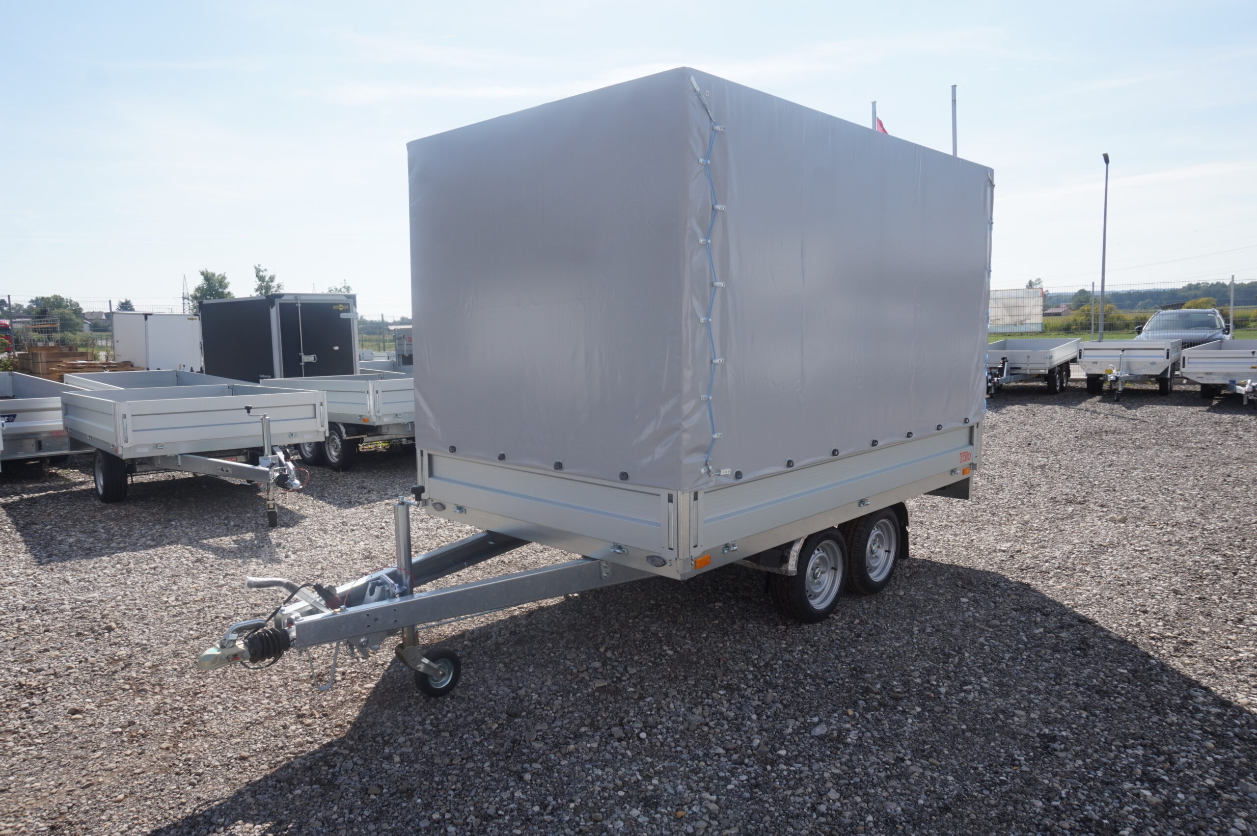 PKW Anhänger Hochlader HL 3018-27, 2700 kg, Ladefläche 3,00 x 1,80 m - mit Planenaufbau 2,05 m