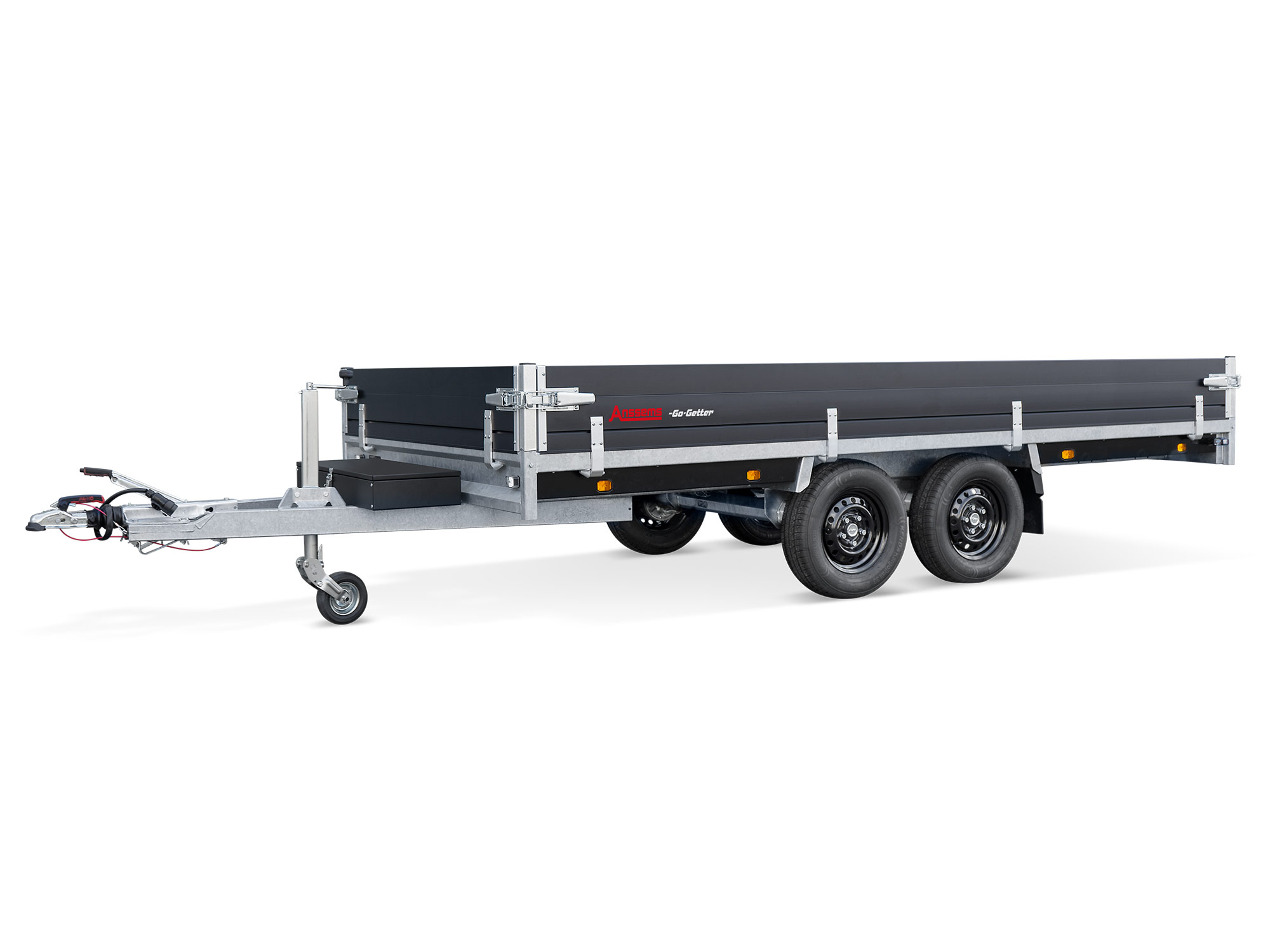 Anssems PKW Anhänger Hochlader Alu PSX 3000 kg, Ladefläche 4,05 x 1,78 m Go Getter