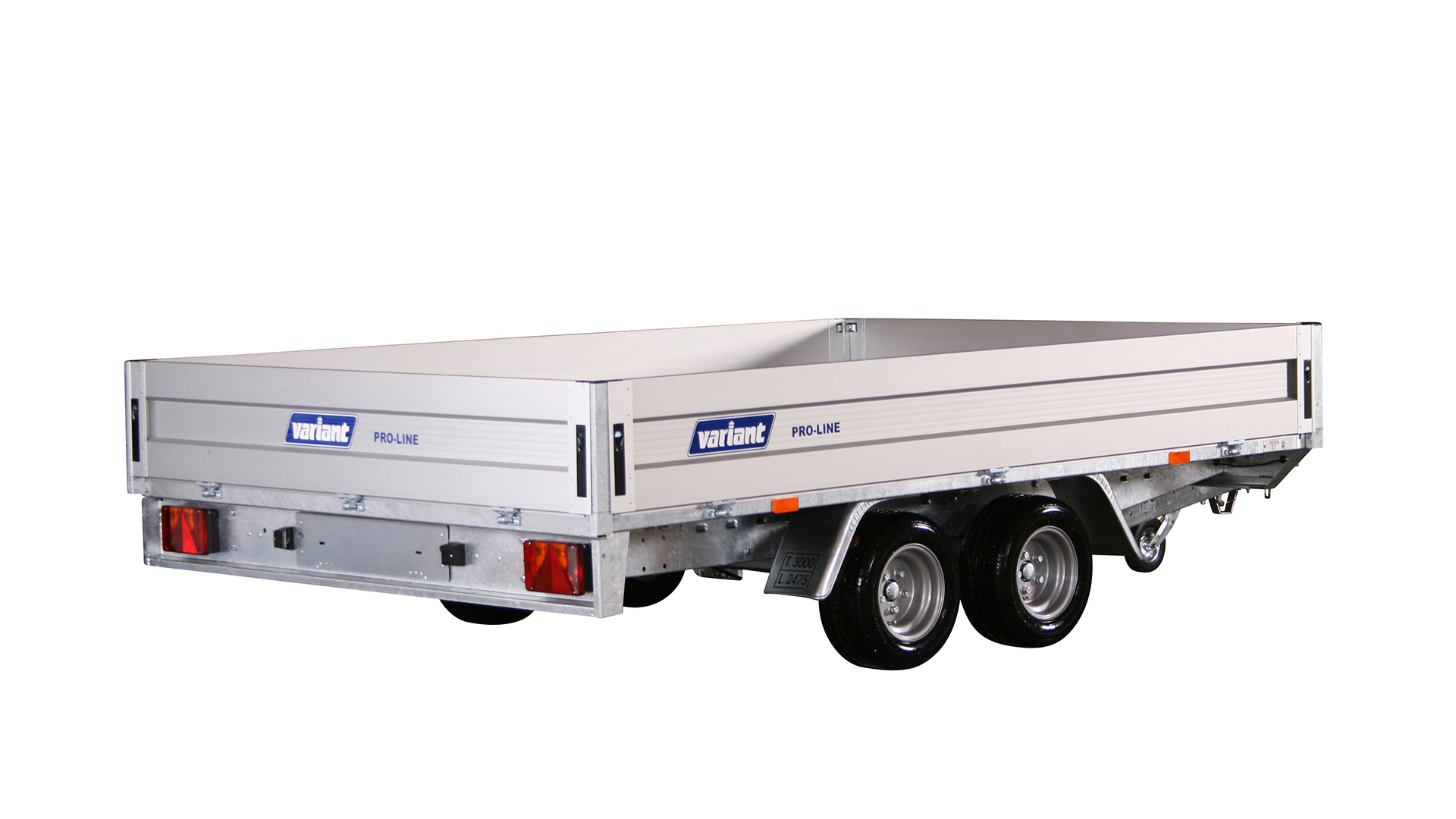 Variant PKW Anhänger Hochlader 3021 P3, 3000 kg, Ladefläche3,15 x 2,05 m (10 Zoll) - Classic