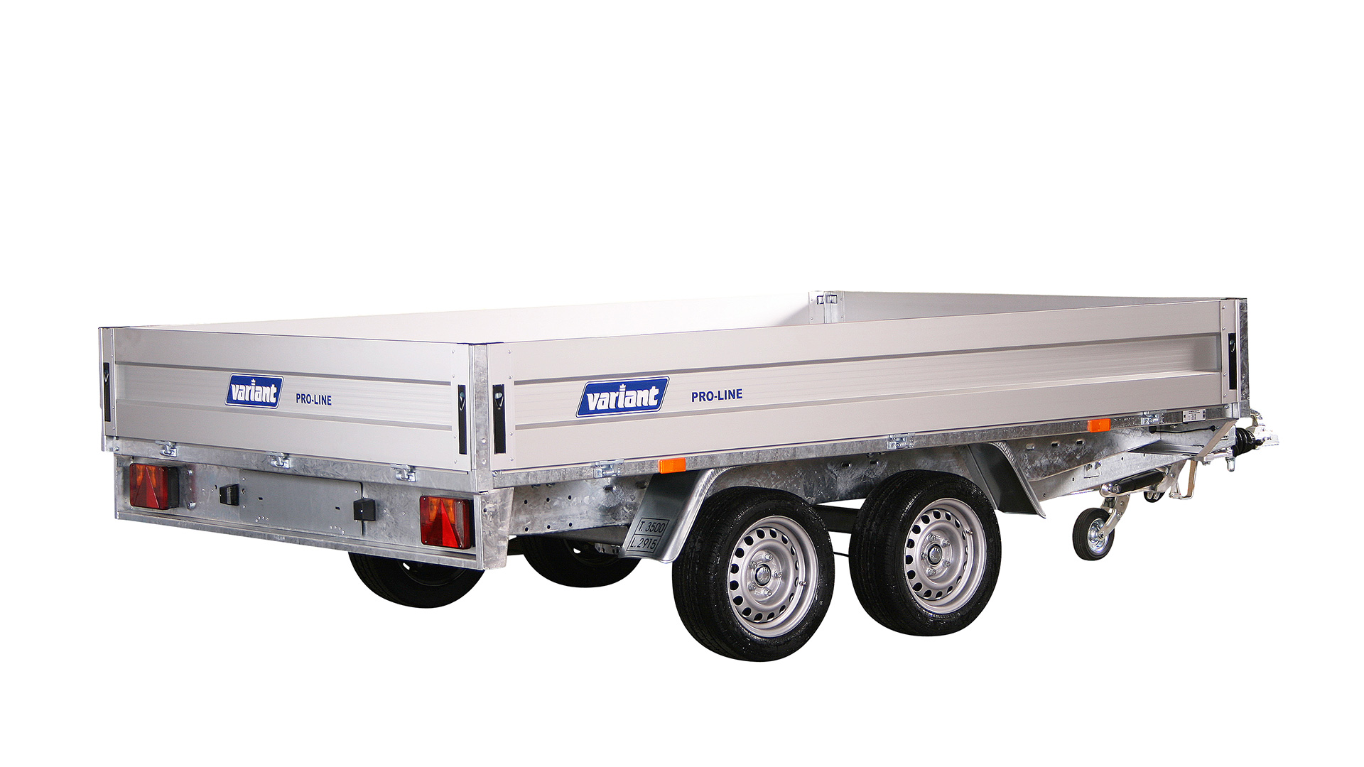 Variant PKW Anhänger Hochlader 3521 P3, 3500 kg, Ladefläche3,15 x 2,05 m - Classic
