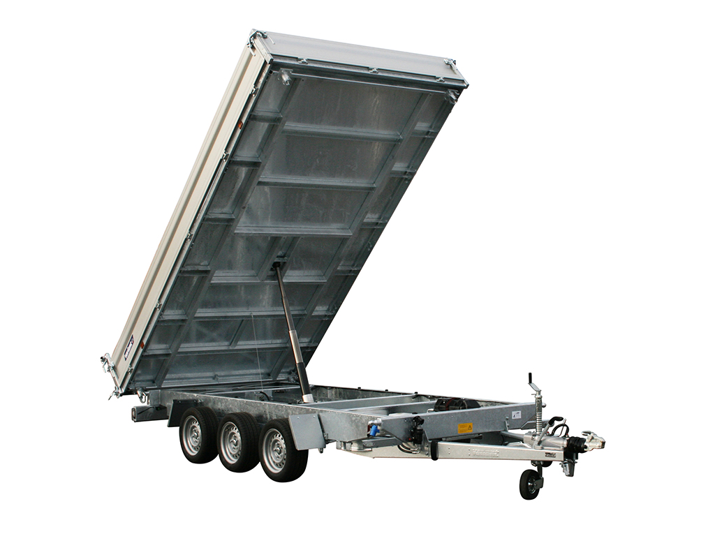 Variant PKW Anhänger 3-Seitenkipper 3321 TB, 3500 kg, Ladefläche 4,14 x 2,10 m - Elektropumpe