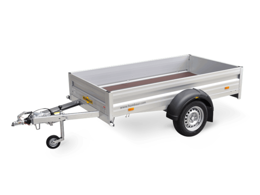 Humbaur PKW-Anhänger HA 752513 KV Alu 750kg Ladefläche 2,51x 1,31m mit Klappe vorn