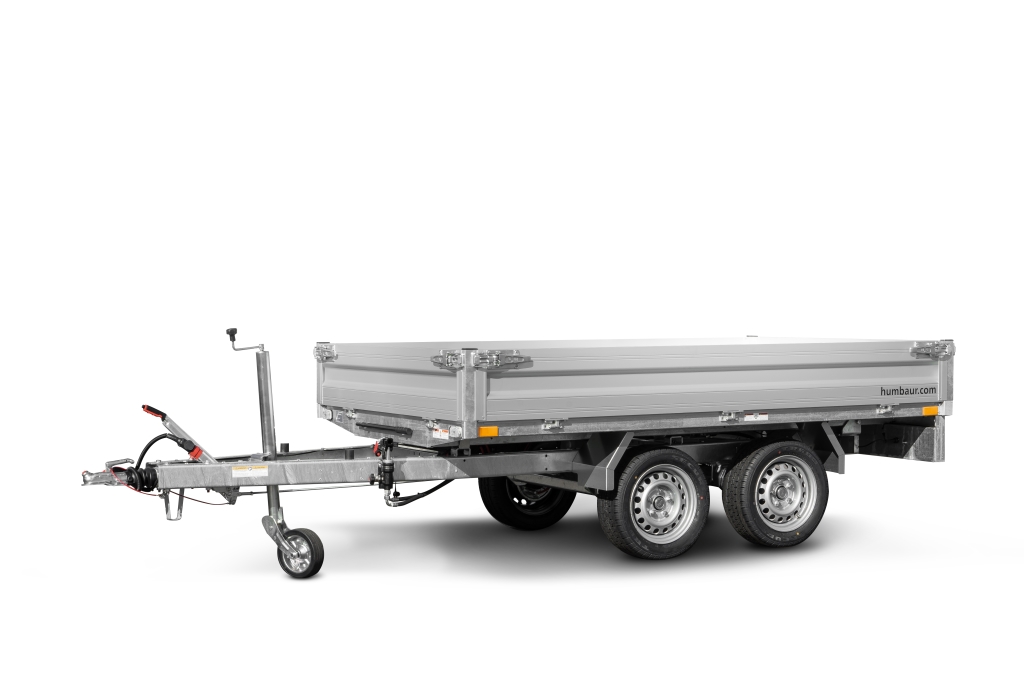 Humbaur HUK 273117, 2700kg Ladefläche 3,14x1,75m Rückwärtskipper mit Handhydraulik