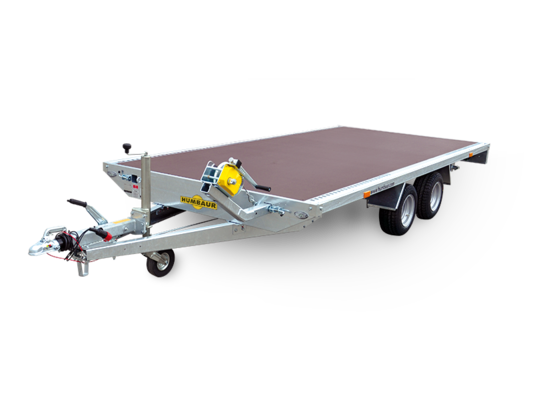 Humbaur Universal 3000kg Holz, Ladefläche 4,00 x2,03 Holzboden, Seilwinde und Auffahrrampen