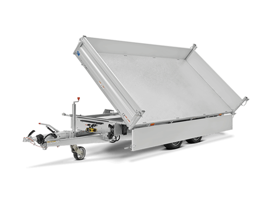 Humbaur HTK 3500.41 H Drive P Parabelfeder 3-Seitenkipper 3500kg, Ladefläche 4100mm x 2100mm, Elektro + Handhydraulik