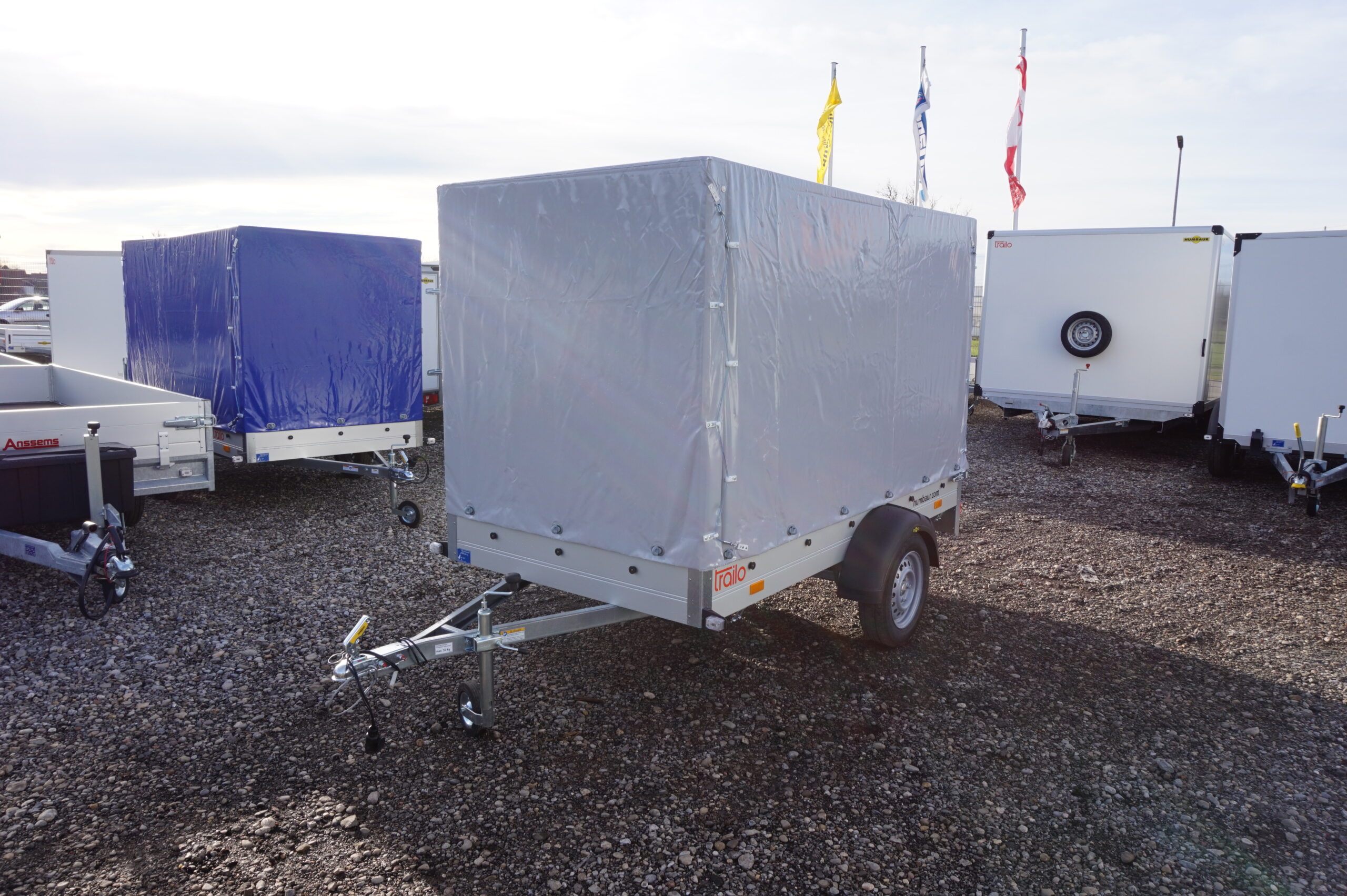 Humbaur Startrailer H 752513 750kg ungebremst Ladefläche 2,51 x 1,31 m mit Plane 1,60m grau