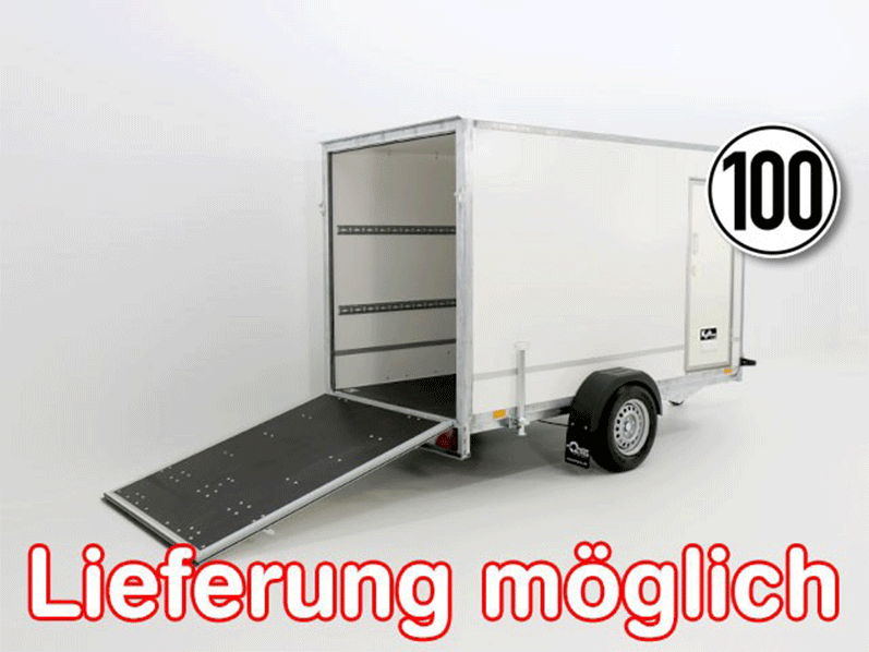 Kofferanhänger BK 146x304cm Höhe:180cm 1,3t|Rampe|Tür-Neu