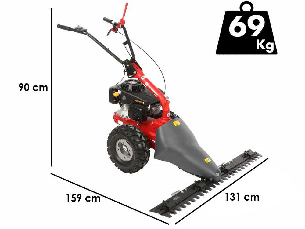 Eurosystems M310 – Balkenmäher mit Doppelmesser – Schnittbreite 127 cm – Loncin 196 OHV
